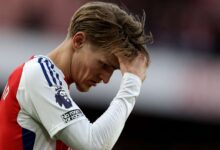 Arsenal Captain Martin Odegaard will be out for at least three weeks due to Ankle Injury Arsenal Captain Martin Odegaard will be out for at least three weeks due to Ankle Injury