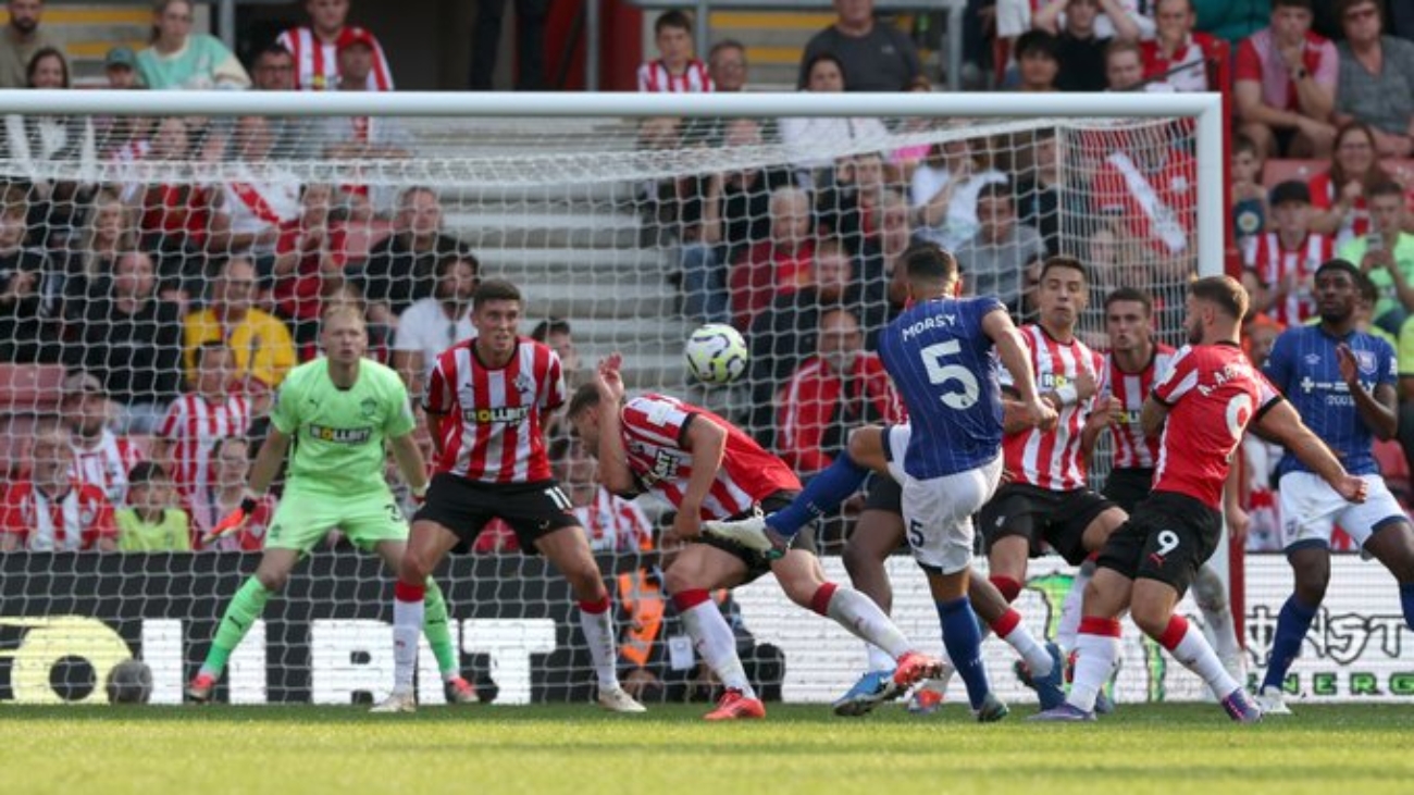 Captain Morsy's added time equalizer earns Ipswich Town dramatic draw at Southampton