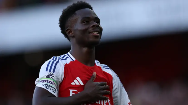 Arsenal's Bukayo Saka reveals pride and emotion after being handed captain's armband