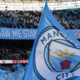 Manchester City logo on its flag