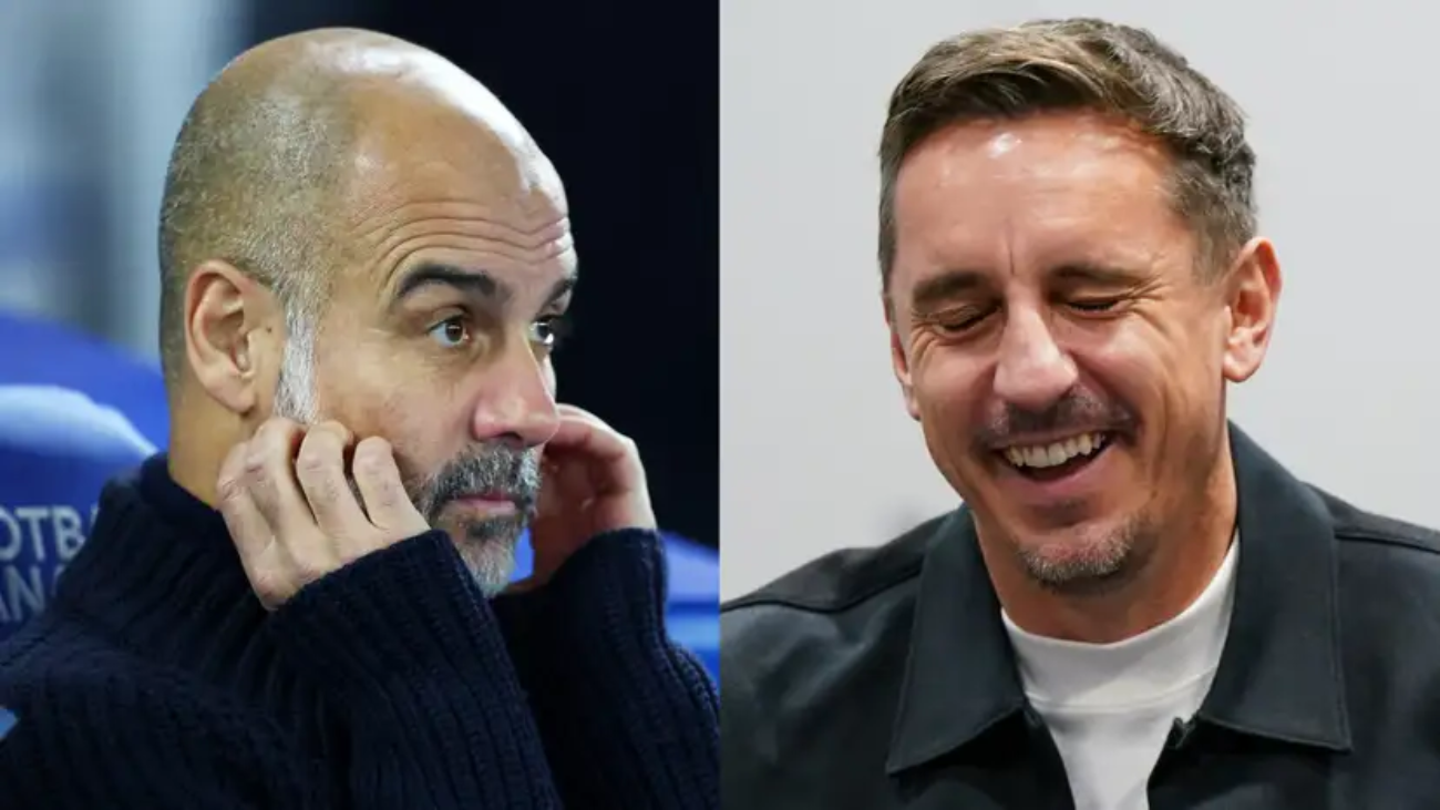 Gary Neville Mocks Guardiola After FA Cup Draw