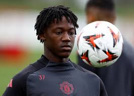 Kobbie Mainoo in action for Manchester United