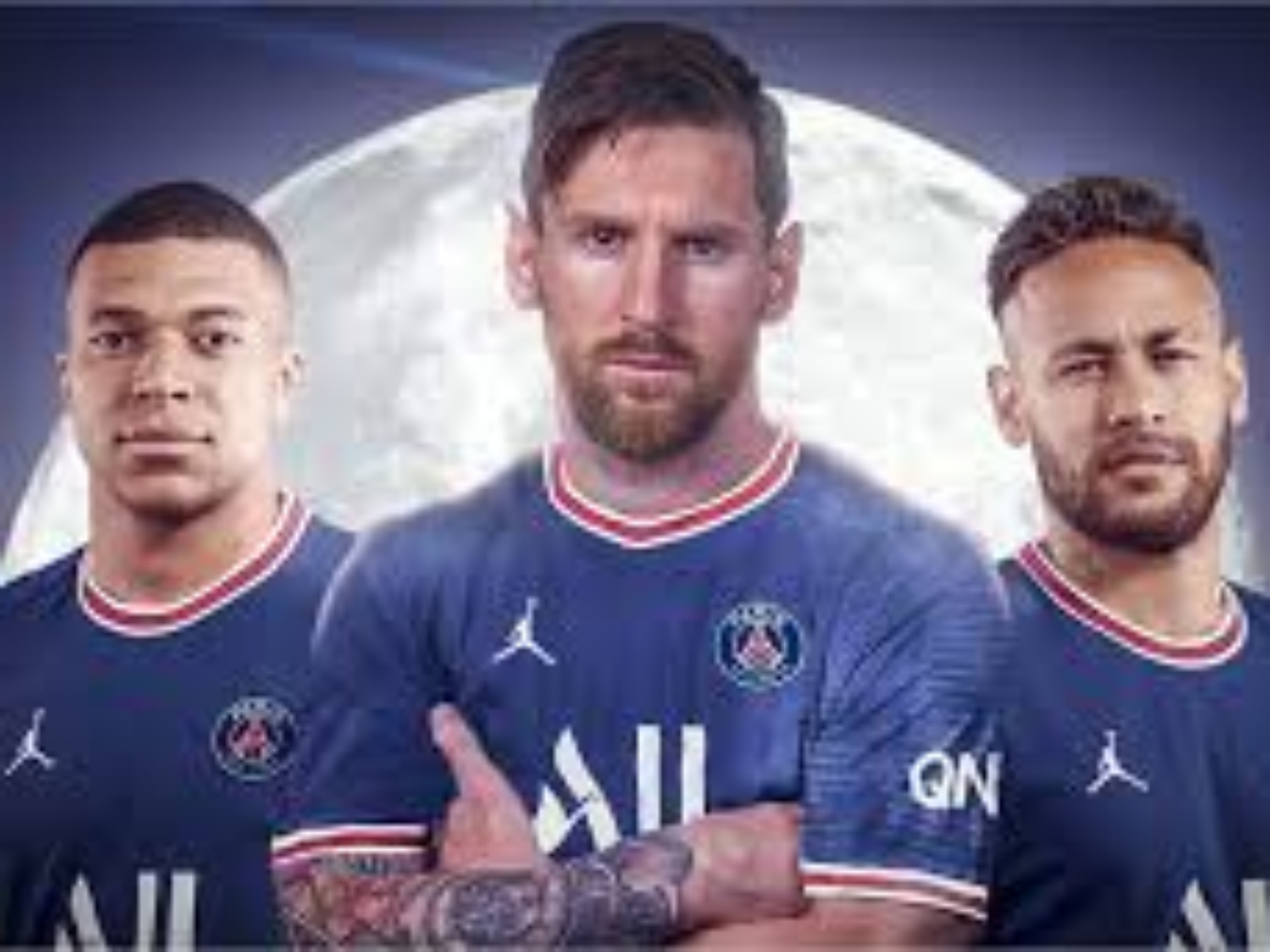 Messi, Neymar, and Mbappe at PSG