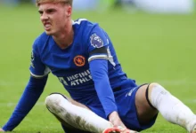 Cole Palmer Wincing in Pain