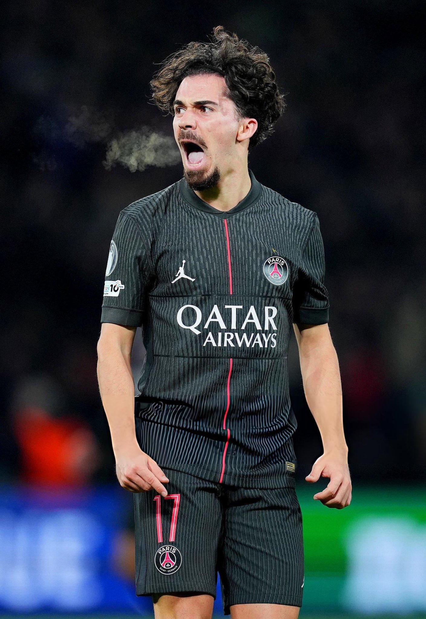 Vitinha Celebrating His Goal Vs Spurs