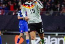 Leroy Sane Celebrating A Goal vs Slovakia
