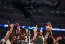Man Management : A Coach's Secret Weapon Carlo Ancelotti Being Thrown Into The Air By His 23/24 Real Madrid Side After Winning The UCL Final
