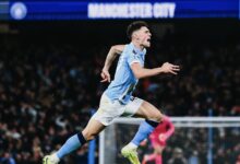 Phil Foden Celebrating A Goal vs Leeds