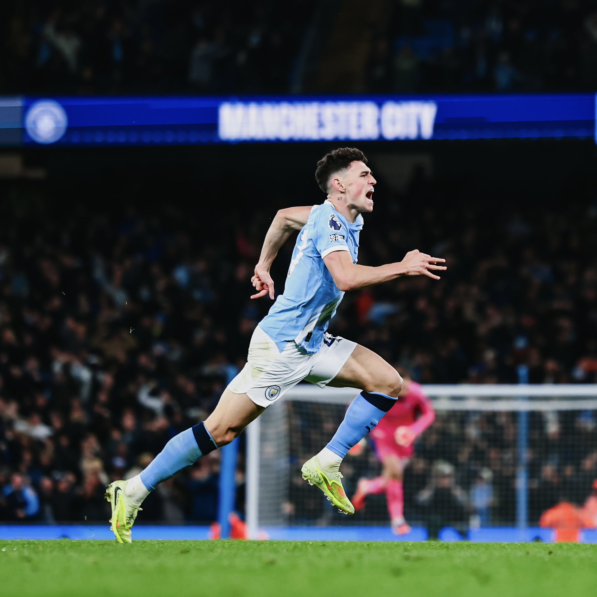 Phil Foden Celebrating A Goal vs Leeds