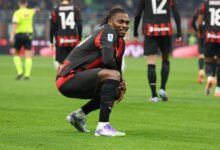 Rafael Leao After Scoring vs Lazio