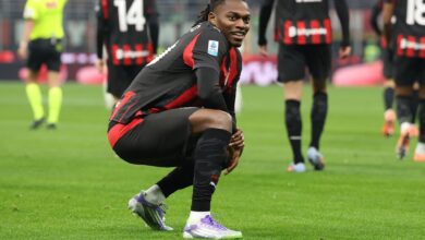 Rafael Leao After Scoring vs Lazio