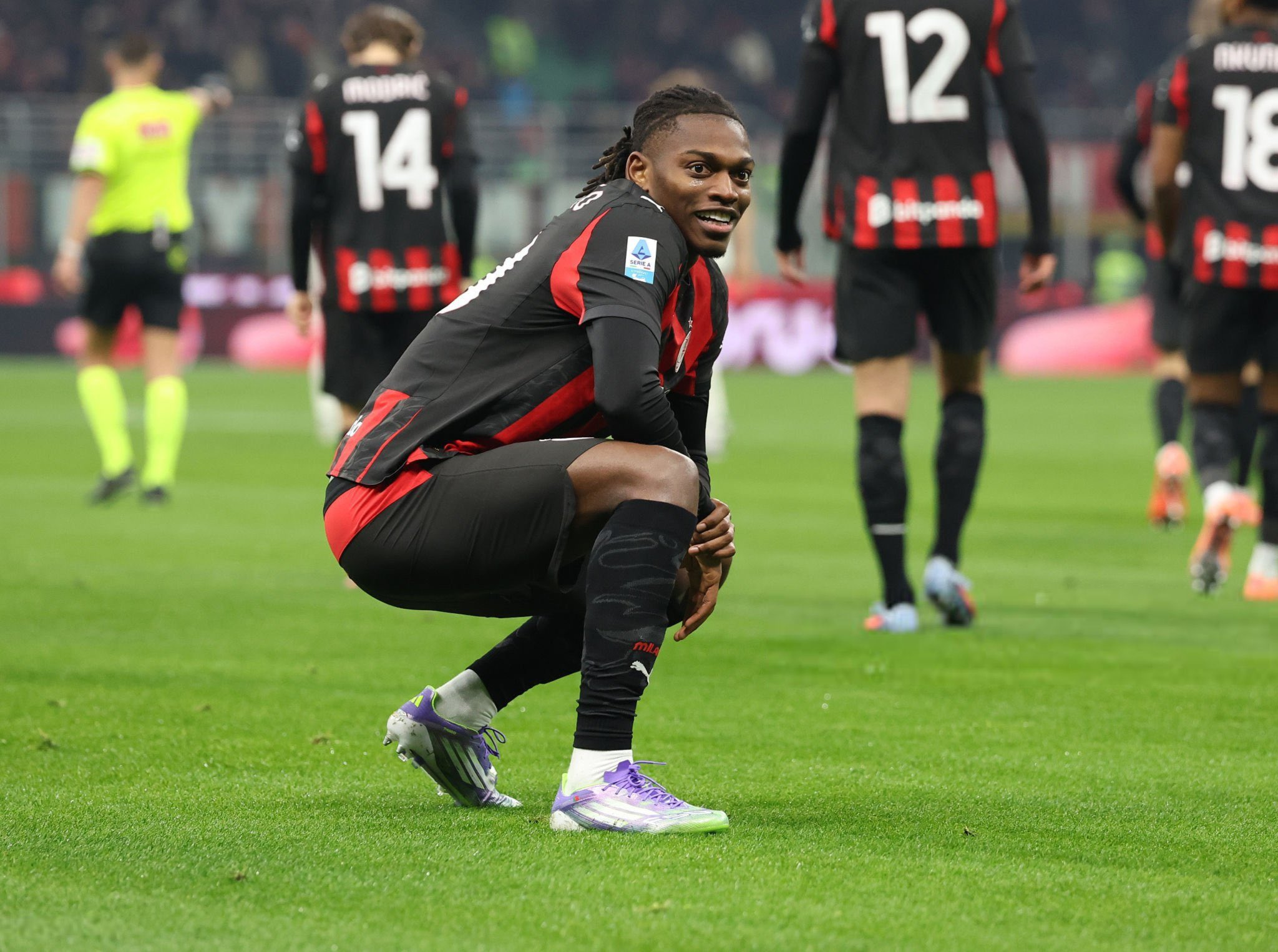 Rafael Leao After Scoring vs Lazio