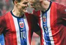 Erling Haaland and Martin Odegaard Celebrating