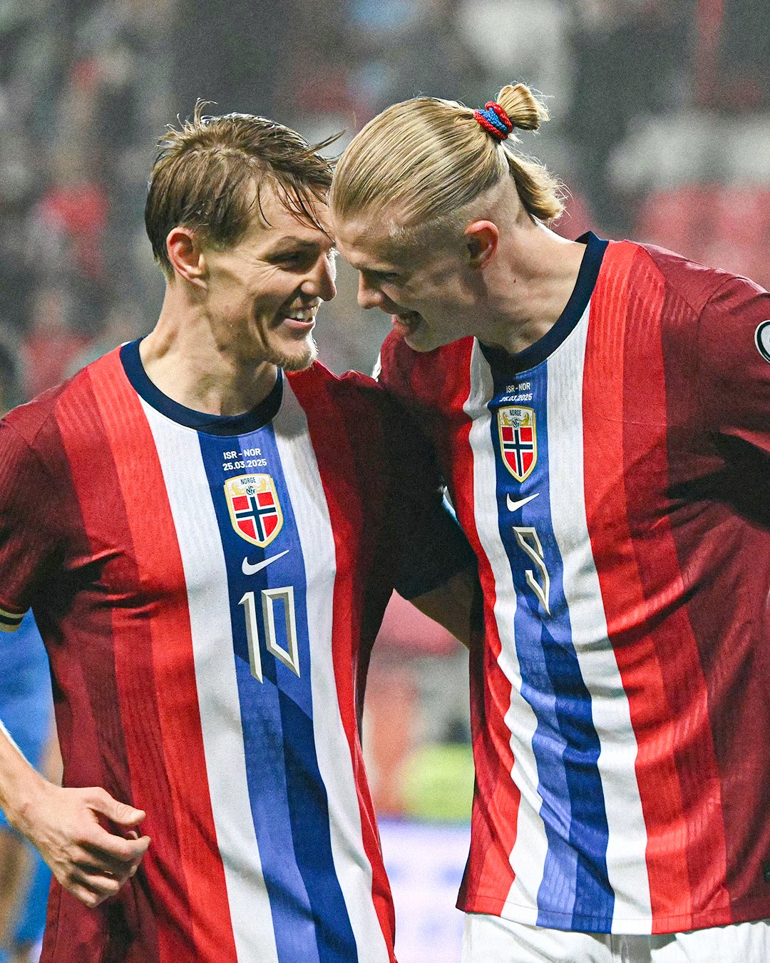 Erling Haaland and Martin Odegaard Celebrating