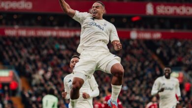 Liverpool Battered at Anfield Murillo Celebrating His Goal vs Liverpool