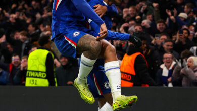 Reece James and Estevao Celebrating Estevao's Brilliant Goal