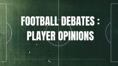 FOOTBALL DEBATES : PLAYER OPINIONS Graphic