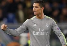 Ronaldo Celebrating After Breaking His Away Goal Drought vs Roma