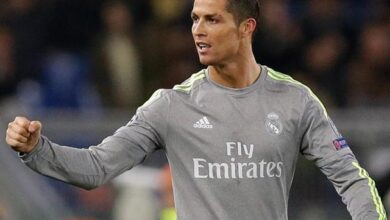 Ronaldo Celebrating After Breaking His Away Goal Drought vs Roma