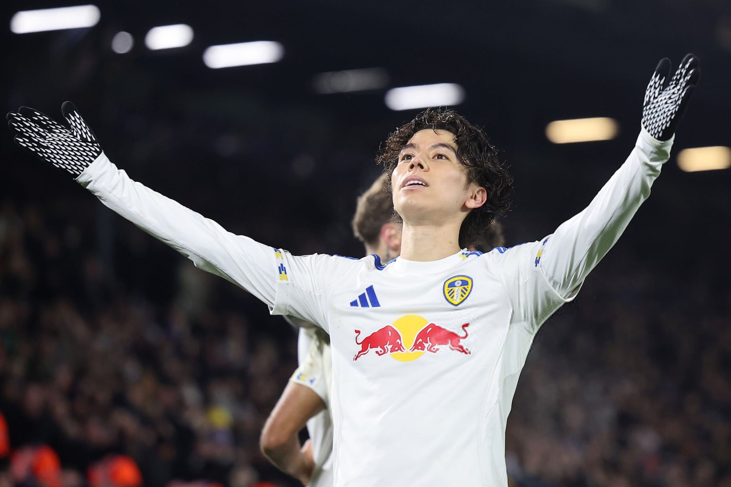 Ao Tanaka Celebrating His Stunning Goal Vs Chelsea