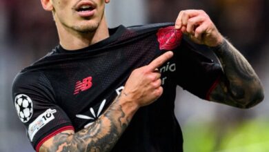 Alejandro Grimaldo Celebrating His Equaliser Vs Newcastle