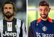 Andrea Pirlo and Bruno Fernandes