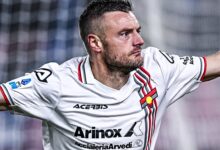 Jamie Vardy Celebrating a Goal vs Bologna