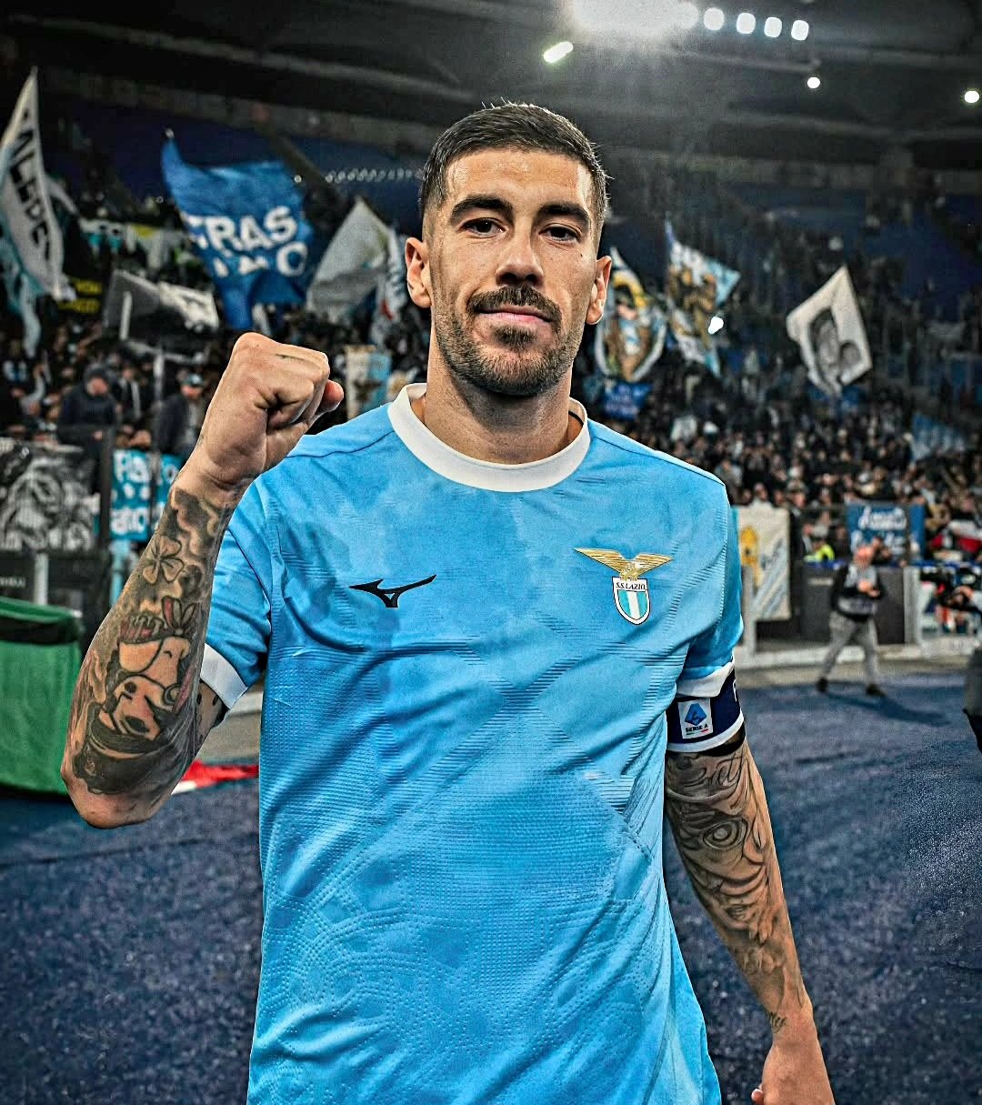 Zaccagni Celebrating Lazio's Win Over AC Milan