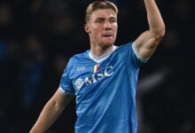 Rasmus Hojlund Celebrating His Goal Vs Juventus