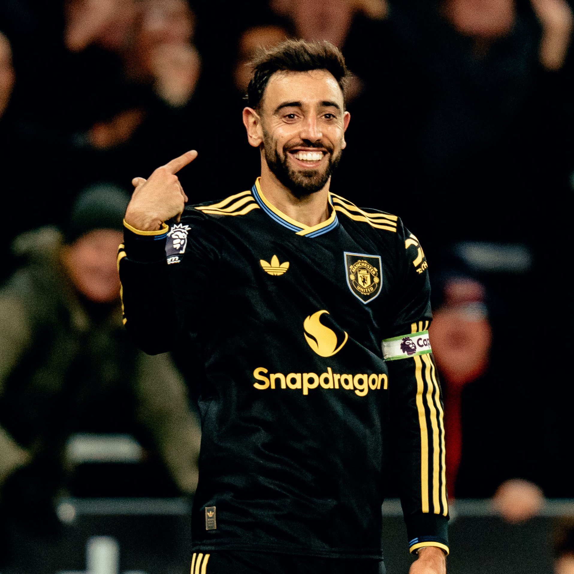 Bruno Fernandes Celebrating A Goal Yesterday