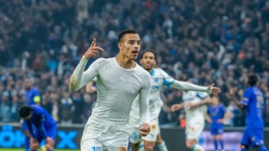 Marseille 1-0 Monaco Mason Greenwood Celebrating His Goal vs Monaco