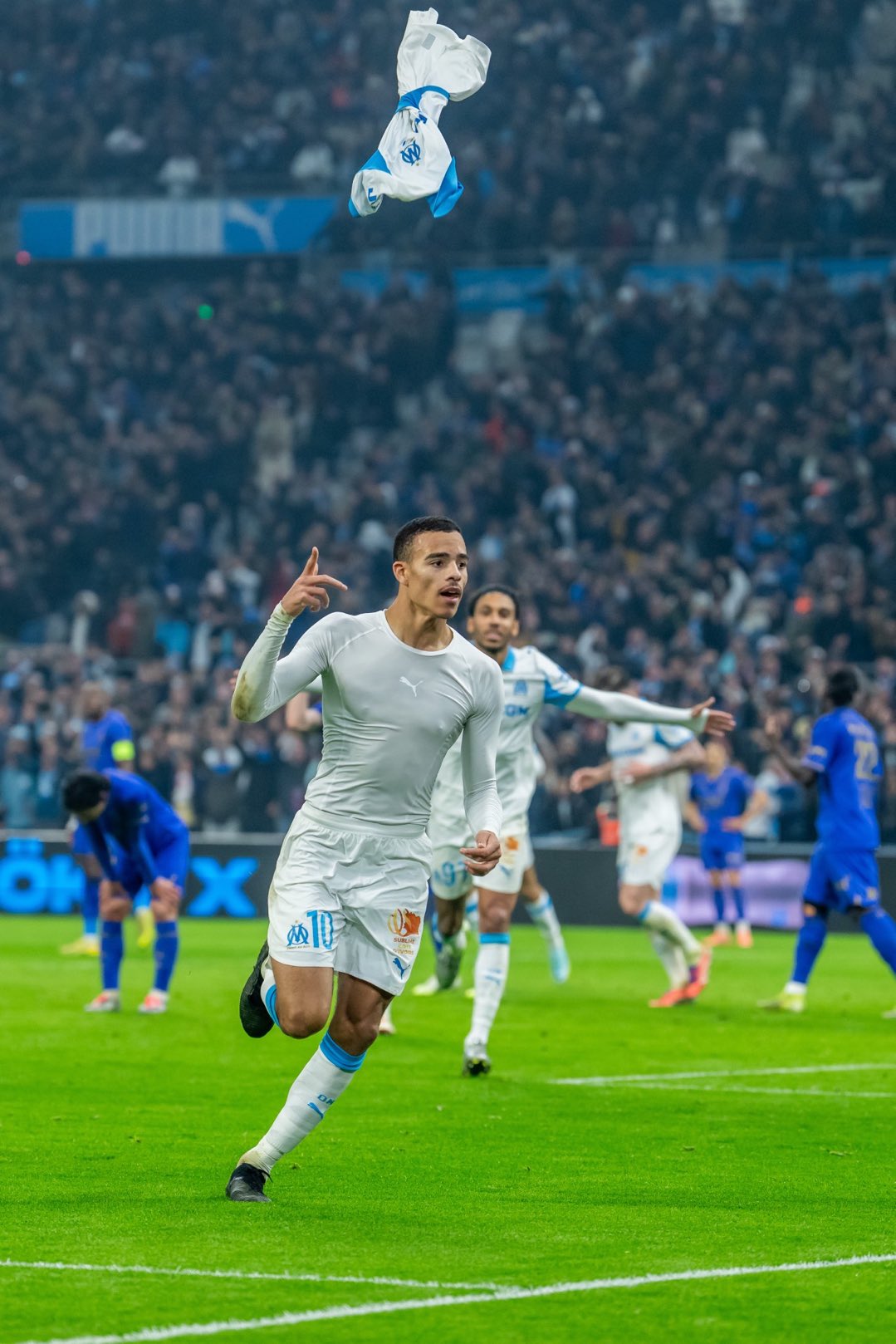 Mason Greenwood Celebrating His Goal vs Monaco