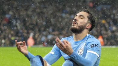 Manchester City 2-0 Brentford Rayan Cherki Doing Erling Haaland's Famous Celebration