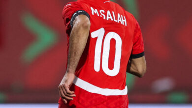 Mohamed Salah Celebrating His Goal vs Zimbabwe