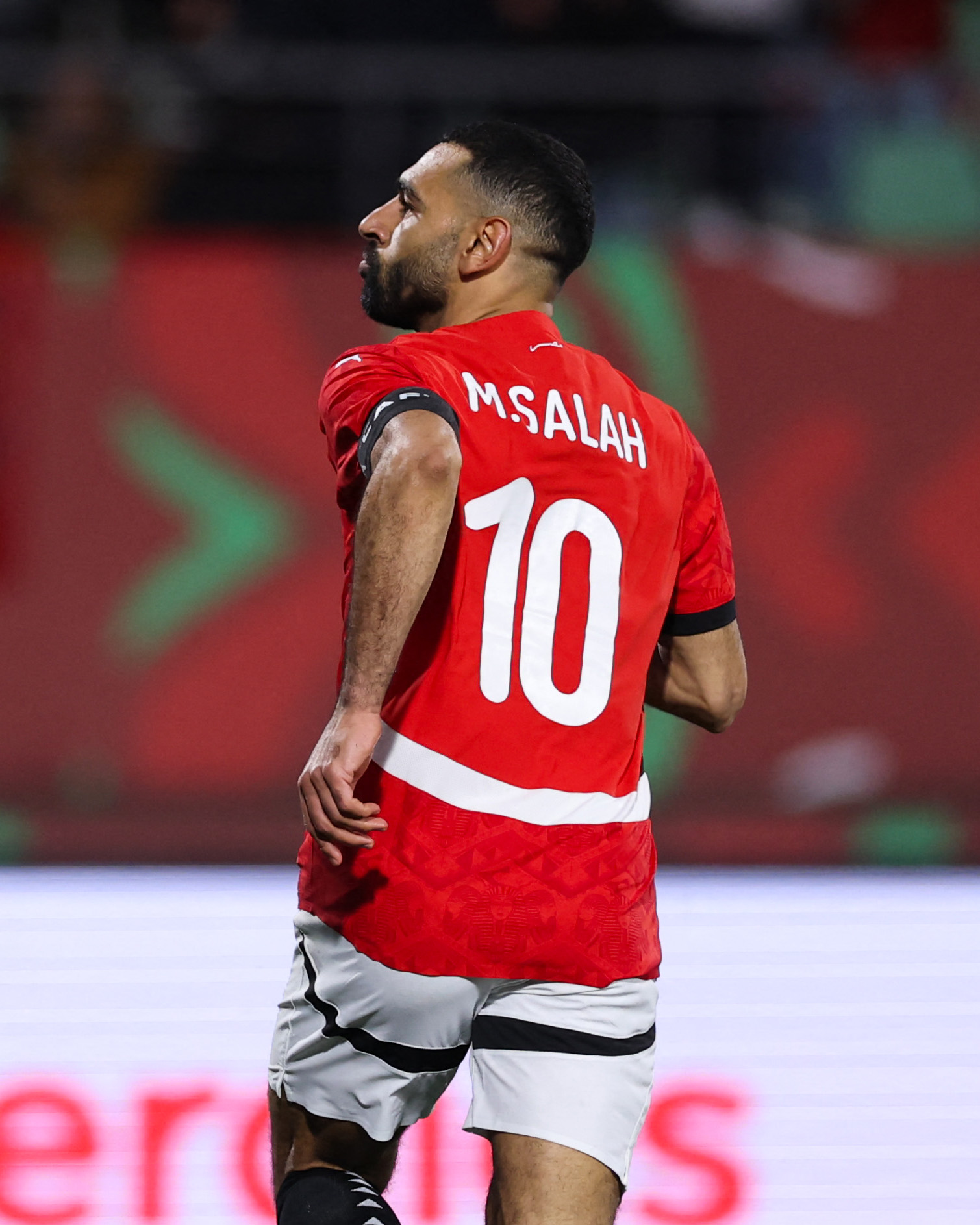 Mohamed Salah Celebrating His Goal vs Zimbabwe