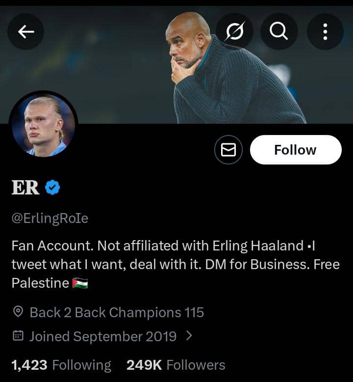 Erling Haaland Fan Account on X