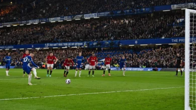 Cole Palmer Taking A Penalty