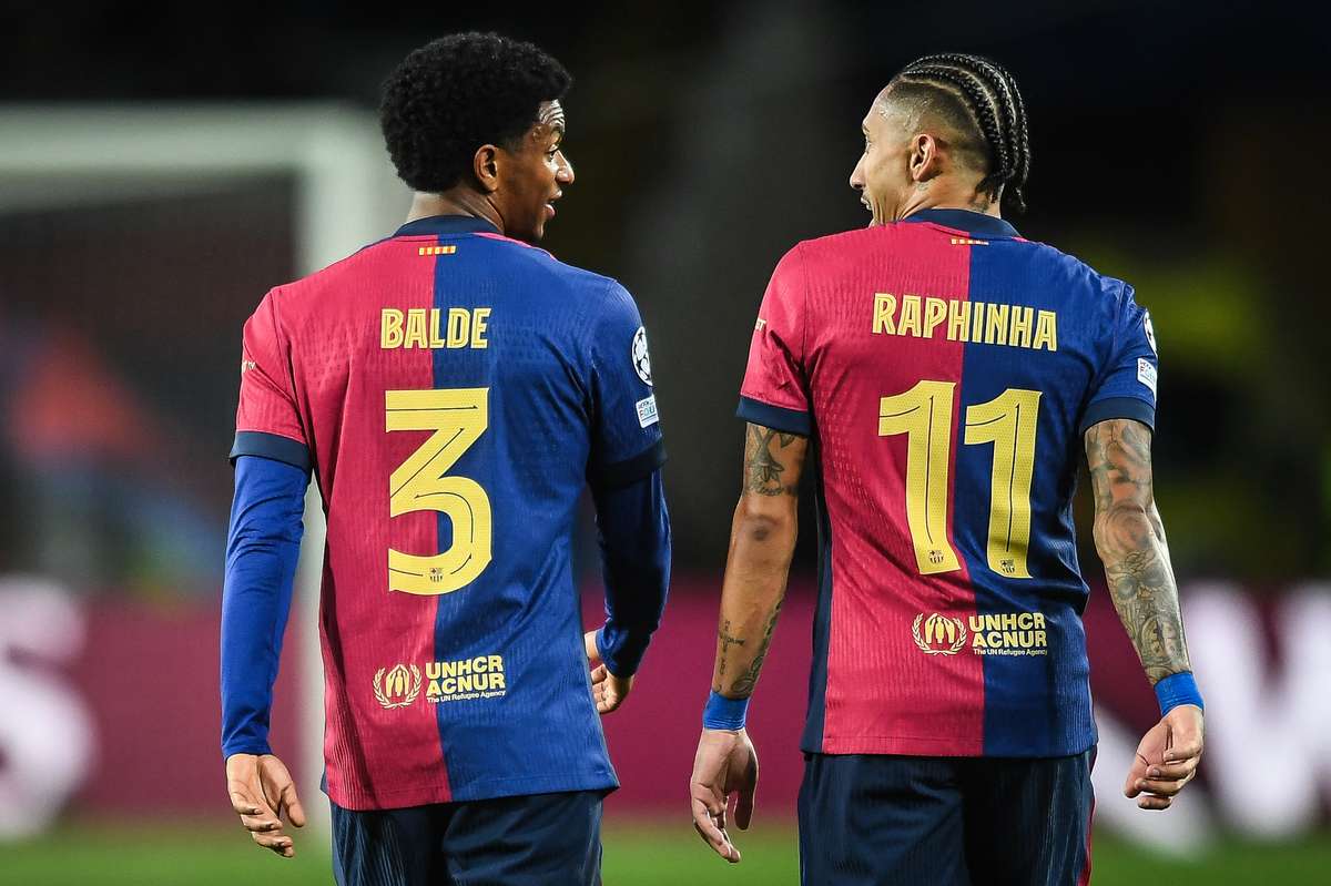 Alejandro Balde and Raphinha